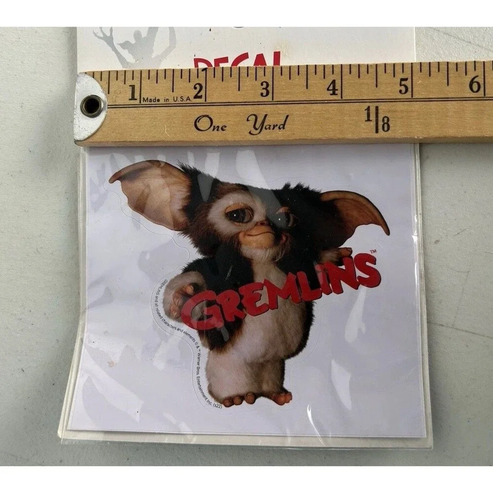Gremlins Gizmo Hallmark Christmas Ornament + Spirit Removable Decal Lot